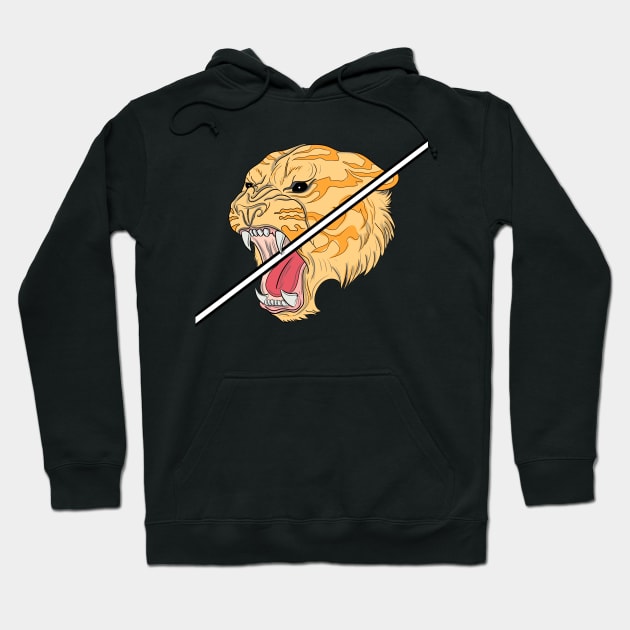 Tiger Head Hoodie by Z1